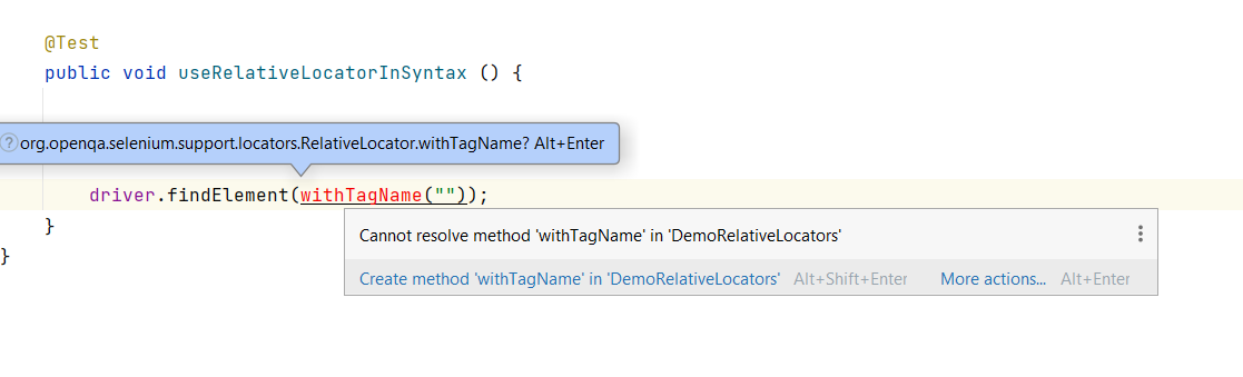 import relative locators