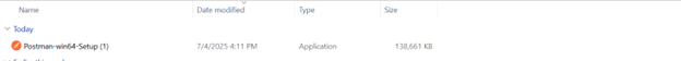 Go to Downloads and double-click on the .exe file shown in the screen below.