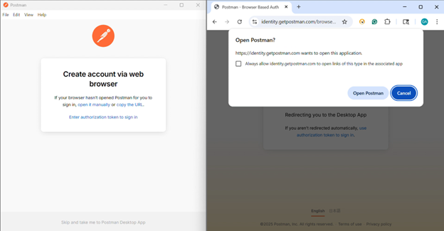 Postman Desktop Application