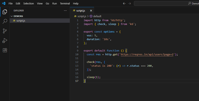 Create your first script