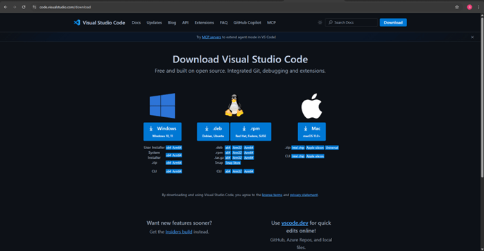Install Visual Studio Code