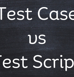 Tese case vs test script
