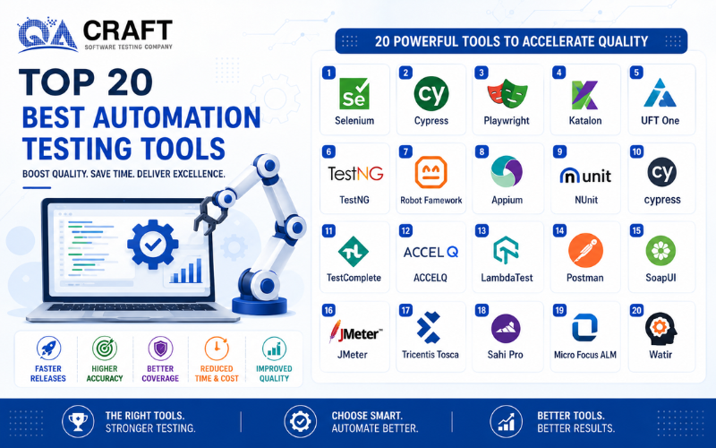 Top 20 Best Automation Testing Tools