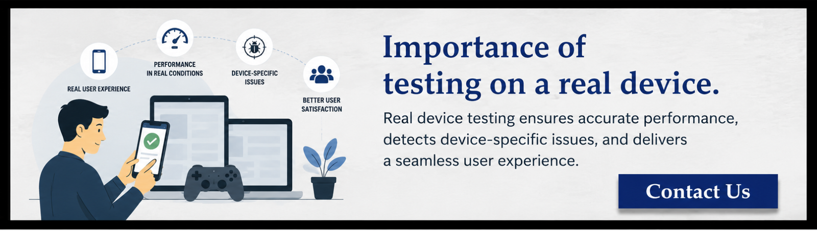 Importance of testing on a real device