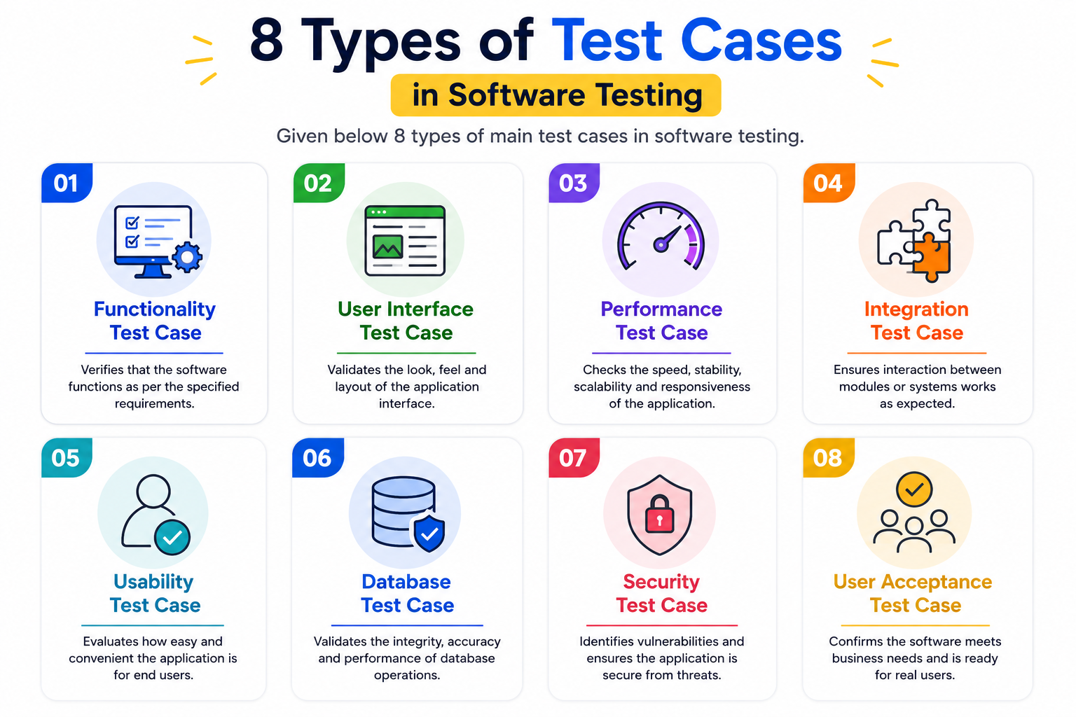 8 Types of Test Cases in Software Testing - QACRAFT 8 Types of Test Cases in Software Testing