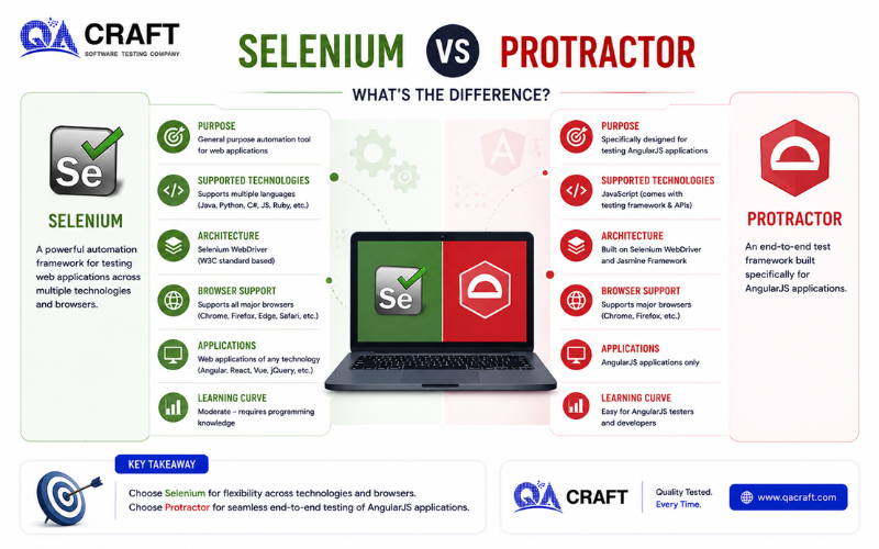 Selenium Vs Protractor Whats the Difference