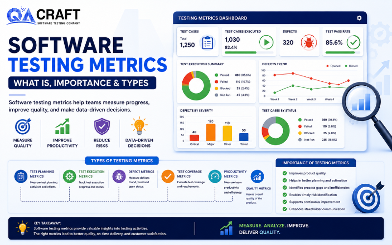 Software Testing Metrics What is, Importance & Types