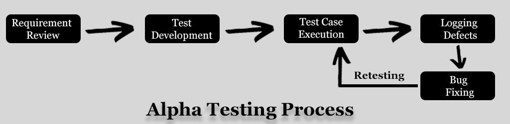 alpha testing process