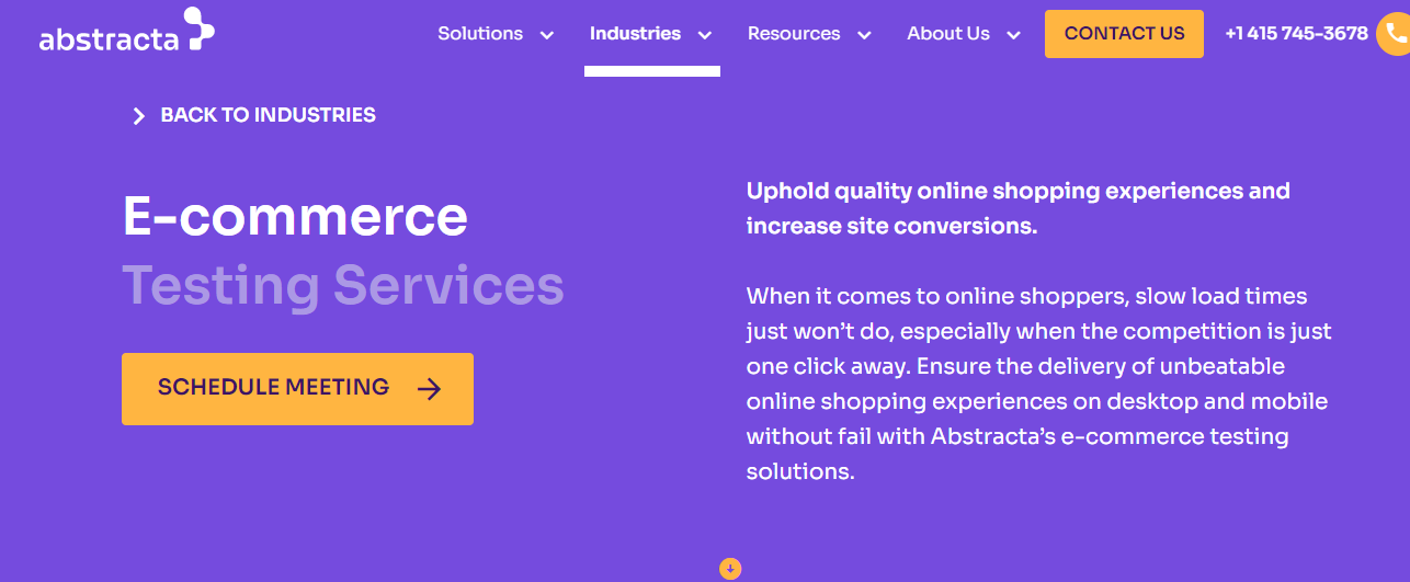 Abstracta - ecommerce testing services