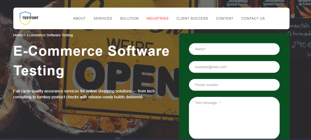 Testfort - ecommerce and retail testing