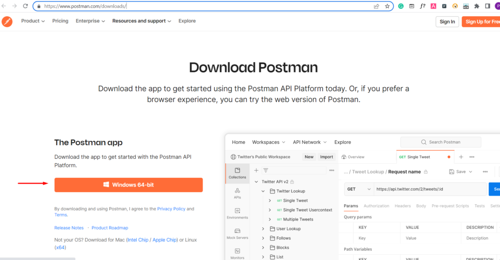 postman.com download