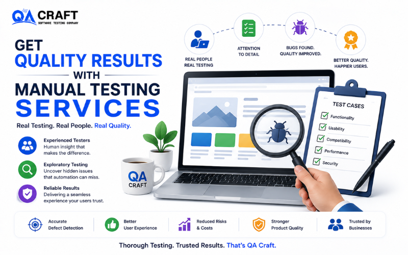Get Quality Results with QACraft’s Manual Testing Services