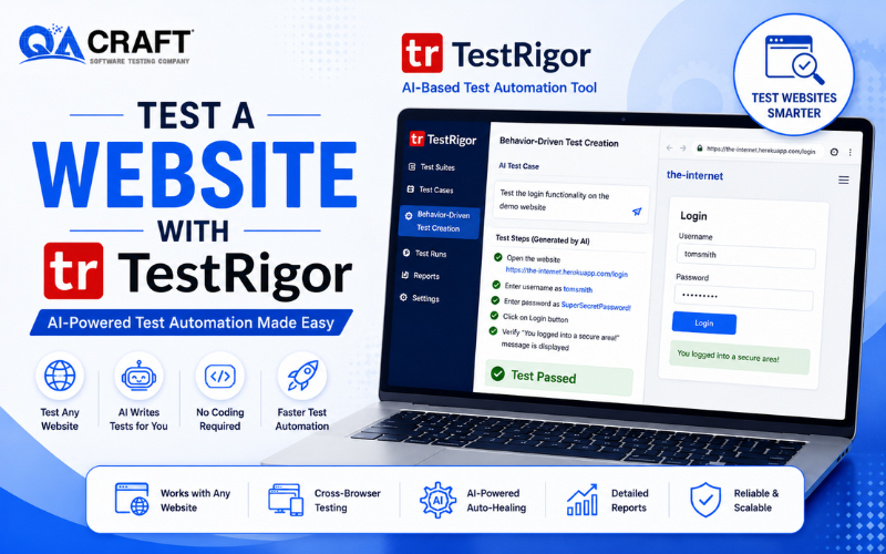 How to Test a website with testRigor