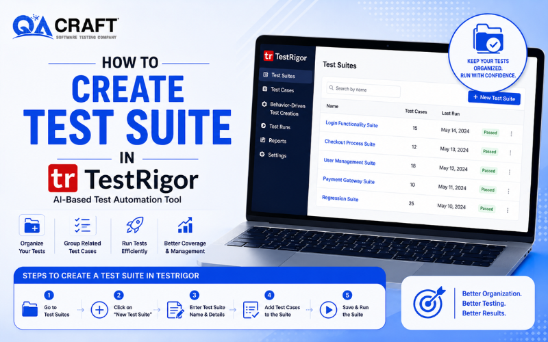 How to Create Test Suite In testRigor