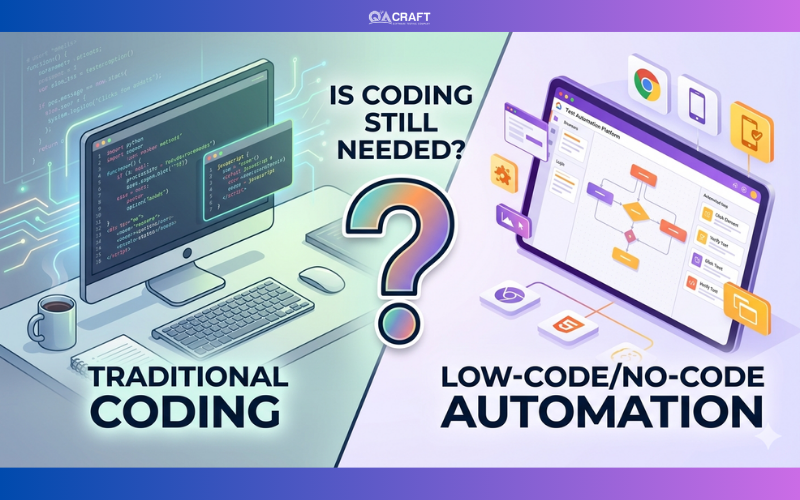 Is Coding Still Needed in Low-Code and No-Code Test Automation?